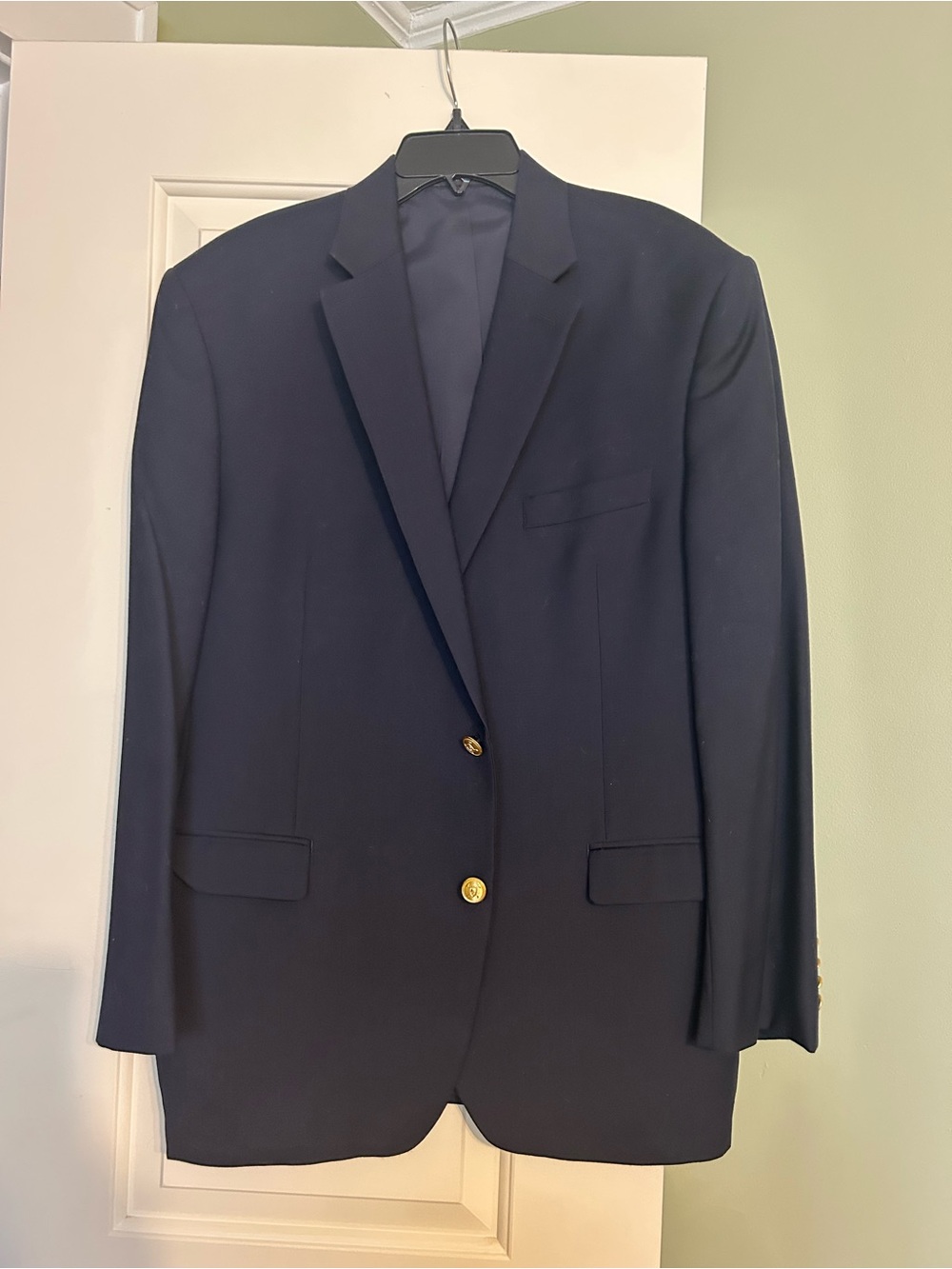 Men's Classic Navy Blazer with Brass Buttons LAUREN Ralph Lauren 43R